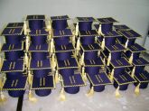 kit com 15 lembrancinhas capelo de formatura